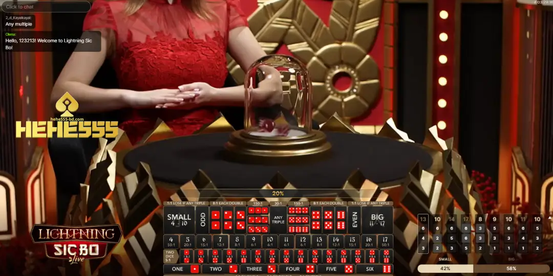 Hehe555-এ Sicbo Live Casino – Evolution Gaming এর সাথে শীর্ষ মানের অভিজ্ঞতা 2 inter face Sicbo hehe555